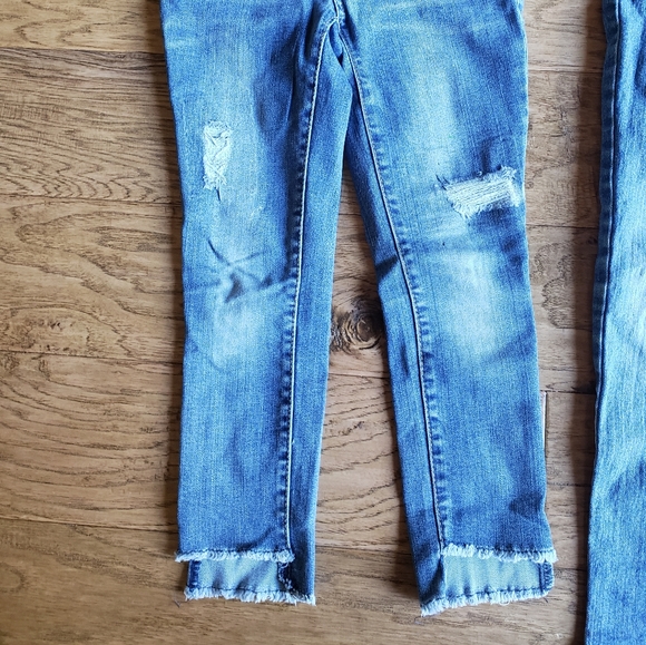 4 pair girls Jean's size 7 - Picture 2 of 5